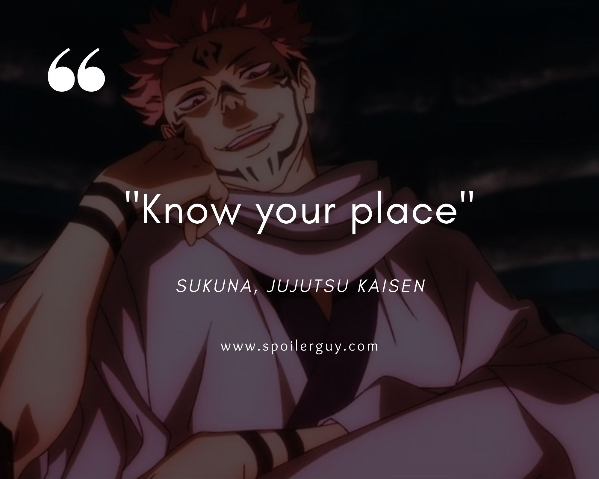 Les Meilleures Citations De Sukuna De Jujutsu Kaisen Que Vous Aimeriez ...